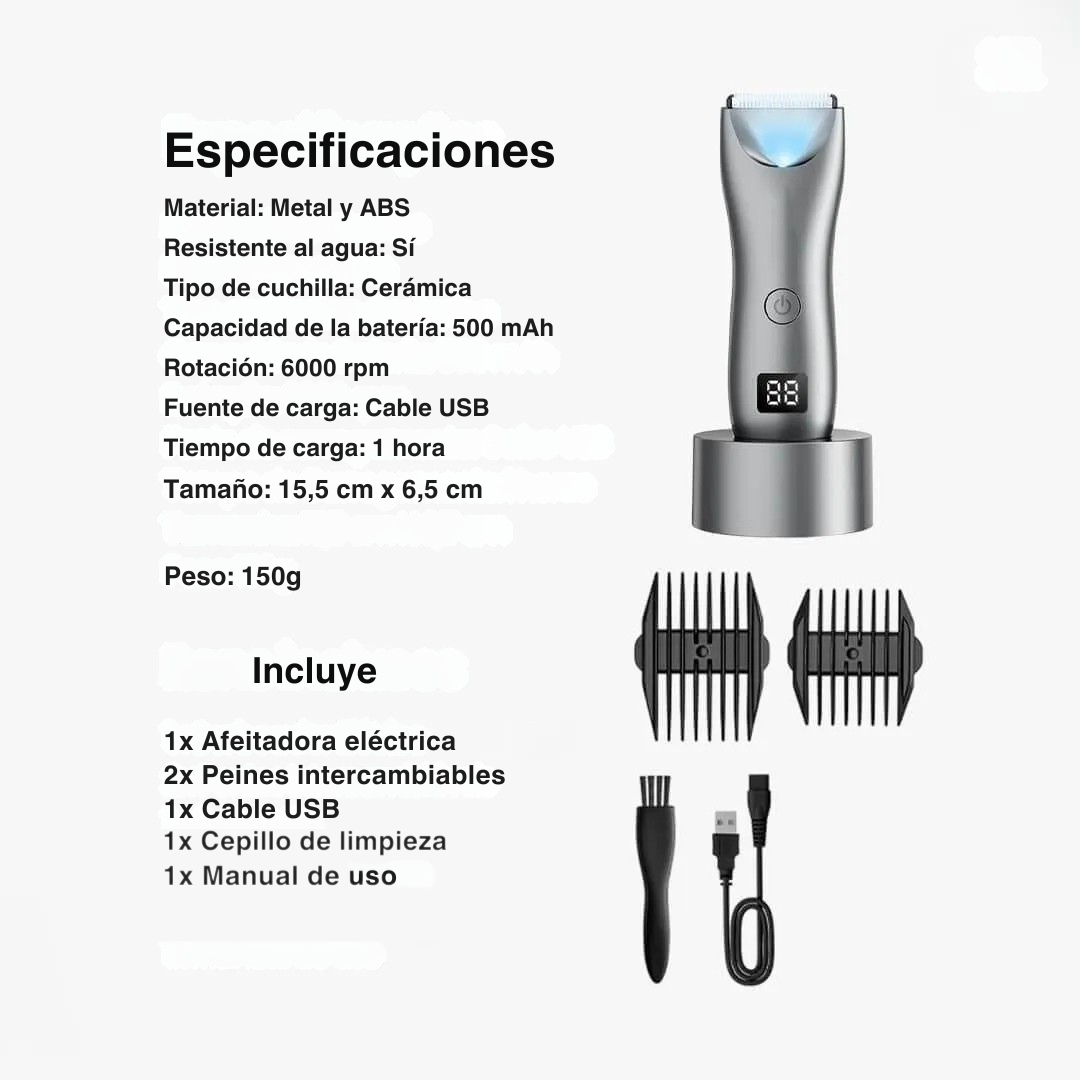 BarberMax® – Recortadora Íntima Profesional