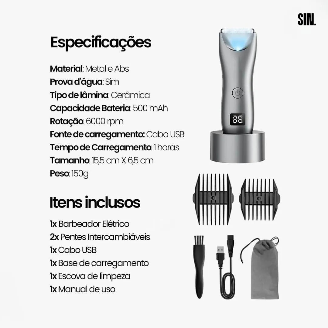 BarberMax® – Recortadora Íntima Profesional